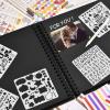 image:imageGOTIDEAL 80 Pages Scrapbook Album with 10 Metallic MarkersCraft Paper Photo Album for Wedding and Anniversary Family DIY Scrapbook Accessories with Scrapbooking Stickers CornersBlackBlack