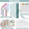 image:imageGOTIDEAL 80 Pages Scrapbook Album with 10 Metallic MarkersCraft Paper Photo Album for Wedding and Anniversary Family DIY Scrapbook Accessories with Scrapbooking Stickers CornersBlackBlue