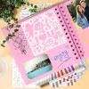 image:imageGOTIDEAL 80 Pages Scrapbook Album with 10 Metallic MarkersCraft Paper Photo Album for Wedding and Anniversary Family DIY Scrapbook Accessories with Scrapbooking Stickers CornersBlackPink