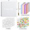 image:imageGOTIDEAL 80 Pages Scrapbook Album with 10 Metallic MarkersCraft Paper Photo Album for Wedding and Anniversary Family DIY Scrapbook Accessories with Scrapbooking Stickers CornersBlackWhite