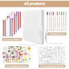 image:imageGOTIDEAL 80 Pages Scrapbook Album with 10 Metallic MarkersCraft Paper Photo Album for Wedding and Anniversary Family DIY Scrapbook Accessories with Scrapbooking Stickers CornersBlackWhite