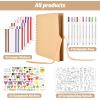 image:imageGOTIDEAL 80 Pages Scrapbook Album with 10 Metallic MarkersCraft Paper Photo Album for Wedding and Anniversary Family DIY Scrapbook Accessories with Scrapbooking Stickers CornersBlackYellow