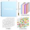 image:imageGOTIDEAL 80 Pages Scrapbook Album with 10 Metallic MarkersCraft Paper Photo Album for Wedding and Anniversary Family DIY Scrapbook Accessories with Scrapbooking Stickers CornersBlackBlue