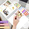 image:imageGOTIDEAL 80 Pages Scrapbook Album with 10 Metallic MarkersCraft Paper Photo Album for Wedding and Anniversary Family DIY Scrapbook Accessories with Scrapbooking Stickers CornersBlackWhite