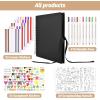 image:imageGOTIDEAL 80 Pages Scrapbook Album with 10 Metallic MarkersCraft Paper Photo Album for Wedding and Anniversary Family DIY Scrapbook Accessories with Scrapbooking Stickers CornersBlackBlack