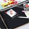 image:imageGOTIDEAL 80 Pages Scrapbook Album with 10 Metallic MarkersCraft Paper Photo Album for Wedding and Anniversary Family DIY Scrapbook Accessories with Scrapbooking Stickers CornersBlackYellow