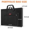 image:imageGOTIDEAL Light Weight Art Portfolio BagSide Widening 36x48 Inches Waterproof Art Portfolio Case with ShoulderampHandle Carry Storage Carrying Bag for Artwork Sketch Drawing Canvas Photography Poster18x24