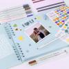 image:imageGotideal 80 Pages Scrapbook Album with 10 Metallic Markers Craft Paper Photo Album for Wedding and Anniversary Family DIY Scrapbook Accessories with Scrapbooking Stickers CornersWhiteBlue