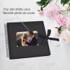 image:imageGotideal 80 Pages Scrapbook Album with 10 Metallic Markers Craft Paper Photo Album for Wedding and Anniversary Family DIY Scrapbook Accessories with Scrapbooking Stickers CornersWhiteBlack