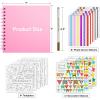 image:imageGotideal 80 Pages Scrapbook Album with 10 Metallic Markers Craft Paper Photo Album for Wedding and Anniversary Family DIY Scrapbook Accessories with Scrapbooking Stickers CornersWhitePink