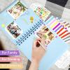 image:imageGotideal 80 Pages Scrapbook Album with 10 Metallic Markers Craft Paper Photo Album for Wedding and Anniversary Family DIY Scrapbook Accessories with Scrapbooking Stickers CornersWhiteBlue
