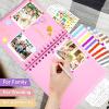 image:imageGotideal 80 Pages Scrapbook Album with 10 Metallic Markers Craft Paper Photo Album for Wedding and Anniversary Family DIY Scrapbook Accessories with Scrapbooking Stickers CornersWhitePink