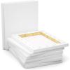 image:imageGOTIDEAL 10Pcs Black Stretched Canvases for Painting Multi Pack 4x4 5x7 8x109x12 11x14 Set of 10 Primed 100 Cotton Artist Blank Canvas Boards for Painting Acrylic Pouring Oil Paint ArtWhite