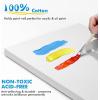 image:imageGOTIDEAL 10Pcs Black Stretched Canvases for Painting Multi Pack 4x4 5x7 8x109x12 11x14 Set of 10 Primed 100 Cotton Artist Blank Canvas Boards for Painting Acrylic Pouring Oil Paint ArtWhite