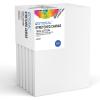 image:imageGOTIDEAL 10Pcs Black Stretched Canvases for Painting Multi Pack 4x4 5x7 8x109x12 11x14 Set of 10 Primed 100 Cotton Artist Blank Canvas Boards for Painting Acrylic Pouring Oil Paint ArtWhite