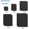 image:imageGOTIDEAL 10Pcs Black Stretched Canvases for Painting Multi Pack 4x4 5x7 8x109x12 11x14 Set of 10 Primed 100 Cotton Artist Blank Canvas Boards for Painting Acrylic Pouring Oil Paint ArtBlack