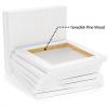image:imageGOTIDEAL 10Pcs Black Stretched Canvases for Painting Multi Pack 4x4 5x7 8x109x12 11x14 Set of 10 Primed 100 Cotton Artist Blank Canvas Boards for Painting Acrylic Pouring Oil Paint ArtWhite