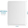 image:imageGOTIDEAL 10Pcs Black Stretched Canvases for Painting Multi Pack 4x4 5x7 8x109x12 11x14 Set of 10 Primed 100 Cotton Artist Blank Canvas Boards for Painting Acrylic Pouring Oil Paint ArtWhite