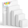 image:imageGOTIDEAL 10Pcs Black Stretched Canvases for Painting Multi Pack 4x4 5x7 8x109x12 11x14 Set of 10 Primed 100 Cotton Artist Blank Canvas Boards for Painting Acrylic Pouring Oil Paint ArtWhite