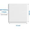 image:imageGOTIDEAL 10Pcs Black Stretched Canvases for Painting Multi Pack 4x4 5x7 8x109x12 11x14 Set of 10 Primed 100 Cotton Artist Blank Canvas Boards for Painting Acrylic Pouring Oil Paint ArtWhite