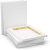 image:imageGOTIDEAL 10Pcs Black Stretched Canvases for Painting Multi Pack 4x4 5x7 8x109x12 11x14 Set of 10 Primed 100 Cotton Artist Blank Canvas Boards for Painting Acrylic Pouring Oil Paint ArtWhite
