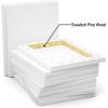 image:imageGOTIDEAL 10Pcs Black Stretched Canvases for Painting Multi Pack 4x4 5x7 8x109x12 11x14 Set of 10 Primed 100 Cotton Artist Blank Canvas Boards for Painting Acrylic Pouring Oil Paint ArtWhite