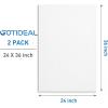 image:imageGOTIDEAL 10Pcs Black Stretched Canvases for Painting Multi Pack 4x4 5x7 8x109x12 11x14 Set of 10 Primed 100 Cotton Artist Blank Canvas Boards for Painting Acrylic Pouring Oil Paint ArtWhite