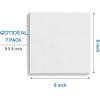 image:imageGOTIDEAL 10Pcs Black Stretched Canvases for Painting Multi Pack 4x4 5x7 8x109x12 11x14 Set of 10 Primed 100 Cotton Artist Blank Canvas Boards for Painting Acrylic Pouring Oil Paint ArtWhite