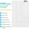 image:imageGOTIDEAL Bulk Canvas Boards for Painting 8x10 inch Value Pack of 40 Gesso Primed Canvases for Painting  100 Cotton Art Supplies Canvas for Acrylic Paint Pouring Oil Paint16x20 inch