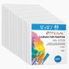 image:imageGOTIDEAL Bulk Canvas Boards for Painting 8x10 inch Value Pack of 40 Gesso Primed Canvases for Painting  100 Cotton Art Supplies Canvas for Acrylic Paint Pouring Oil Paint12x12 inch