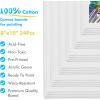 image:imageGOTIDEAL Bulk Canvas Boards for Painting 8x10 inch Value Pack of 40 Gesso Primed Canvases for Painting  100 Cotton Art Supplies Canvas for Acrylic Paint Pouring Oil Paint8x10 inch