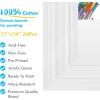 image:imageGOTIDEAL Bulk Canvas Boards for Painting 8x10 inch Value Pack of 40 Gesso Primed Canvases for Painting  100 Cotton Art Supplies Canvas for Acrylic Paint Pouring Oil Paint11x14 inch