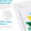 image:imageGOTIDEAL Canvas Boards for Painting 8x10 inch Set of 4 Gesso Primed White Blank Canvases for Painting  100 Cotton Art Supplies Canvas Panel for Acrylic Paint Pouring Oil Paint