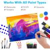 image:imageGOTIDEAL Canvas Boards for Painting 8x10 inch Set of 4 Gesso Primed White Blank Canvases for Painting  100 Cotton Art Supplies Canvas Panel for Acrylic Paint Pouring Oil Paint