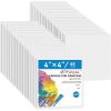image:imageGOTIDEAL Bulk Canvas Boards for Painting 8x10 inch Value Pack of 40 Gesso Primed Canvases for Painting  100 Cotton Art Supplies Canvas for Acrylic Paint Pouring Oil Paint4x4 inch