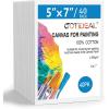 image:imageGOTIDEAL Bulk Canvas Boards for Painting 8x10 inch Value Pack of 40 Gesso Primed Canvases for Painting  100 Cotton Art Supplies Canvas for Acrylic Paint Pouring Oil Paint5x7 inch
