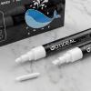 image:imageGOTIDEAL Liquid Chalk Markers Fine Tip 8 Colors Washable Window Chalkboard Glass Pens Paint and Drawing for Car Blackboard amp BistroNonToxicWet Erase  Reversible Tip6mmWhite