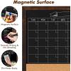 image:imageGotideal Chalkboard Calendar 24 x 18 Chalk Board Calendar for Wall Magnetic Chalkboard FramedWall MountedBlackboard for OfficeKitchenSchoolHome