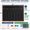 image:imageGOTIDEAL Chalkboard Calendar 24x 18 Magnetic Chalk Calendar for Wall  Magnetic Framed Chalkboard Calendar for WallBlackboard Calendar for Office Kitchen School amp Home24 x 18