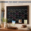 image:imageGOTIDEAL Chalkboard Calendar 24x 18 Magnetic Chalk Calendar for Wall  Magnetic Framed Chalkboard Calendar for WallBlackboard Calendar for Office Kitchen School amp Home24 x 18