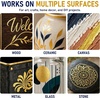 image:imageGOTIDEAL Metallic Gold Acrylic Paint Gold Leaf Large Paint 500ml169ozShiny Metallic Gold