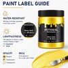 image:imageGOTIDEAL Metallic Gold Acrylic Paint Gold Leaf Large Paint 500ml169ozShiny Metallic Gold