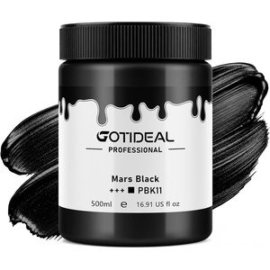 image:imageGOTIDEAL Metallic Gold Acrylic Paint Gold Leaf Large Paint 500ml169ozMars Black